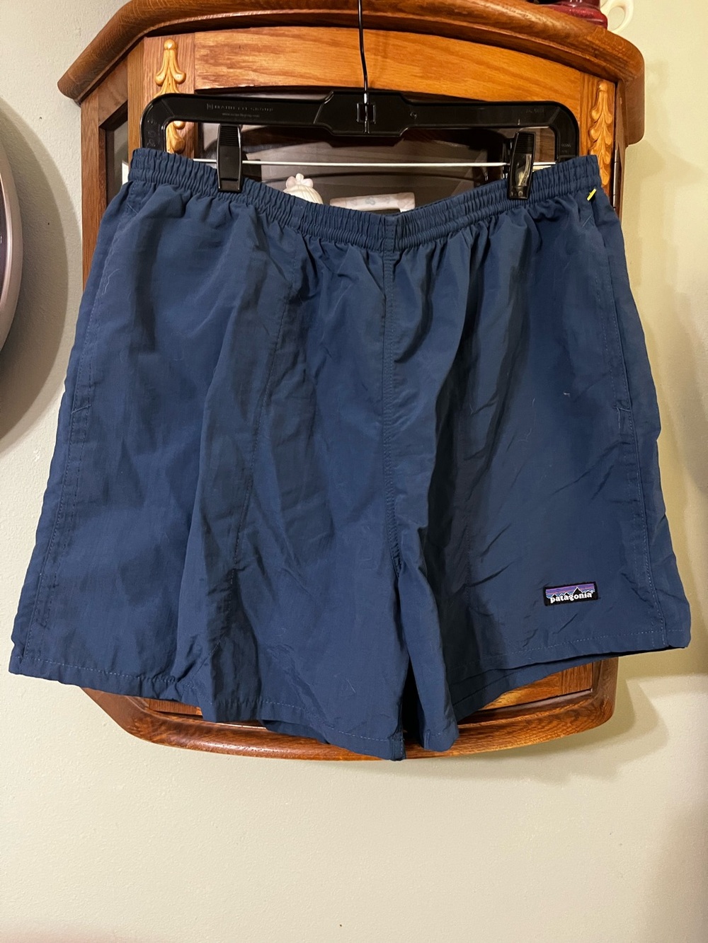 Mens Vintage Patagonia Nylon Baggie Pull On Outside Adventure Shorts Large